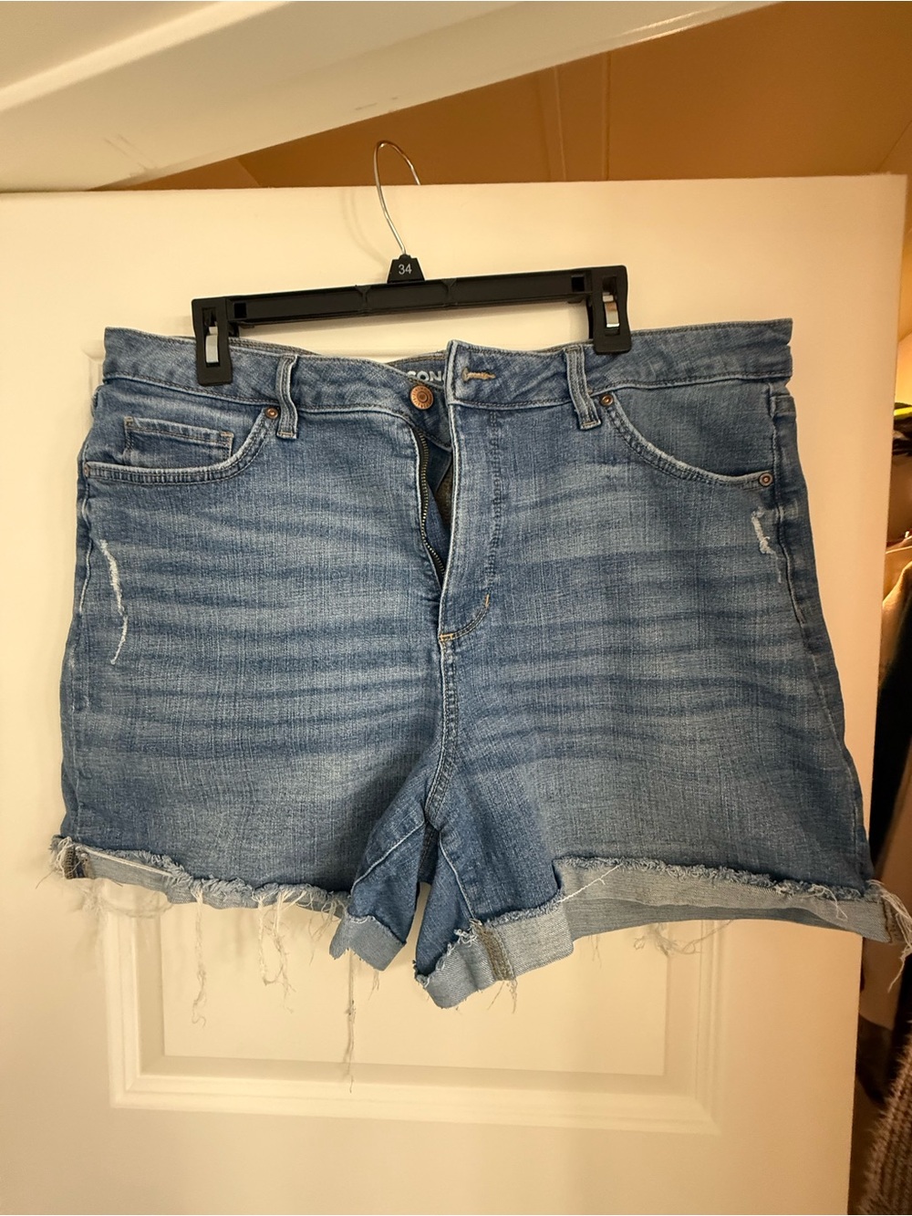 Sonoma Light Blue Distressed Denim Cutoff Shorts